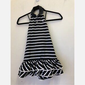 Ralph Lauren Girls Nautical Blue Stripe Dress
